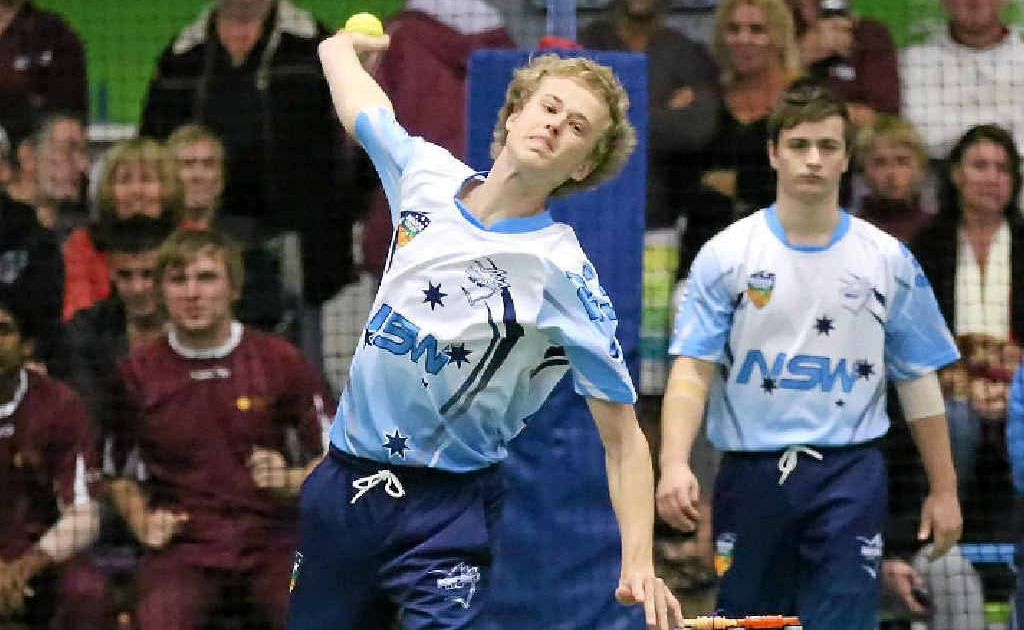 Coffs Harbour’s Trent Dierick in action during last week’s Australian Indoor Cricket Championships. Coffs Harbour’s Trent Dierick in action during last week’s Australian Indoor Cricket Championships.